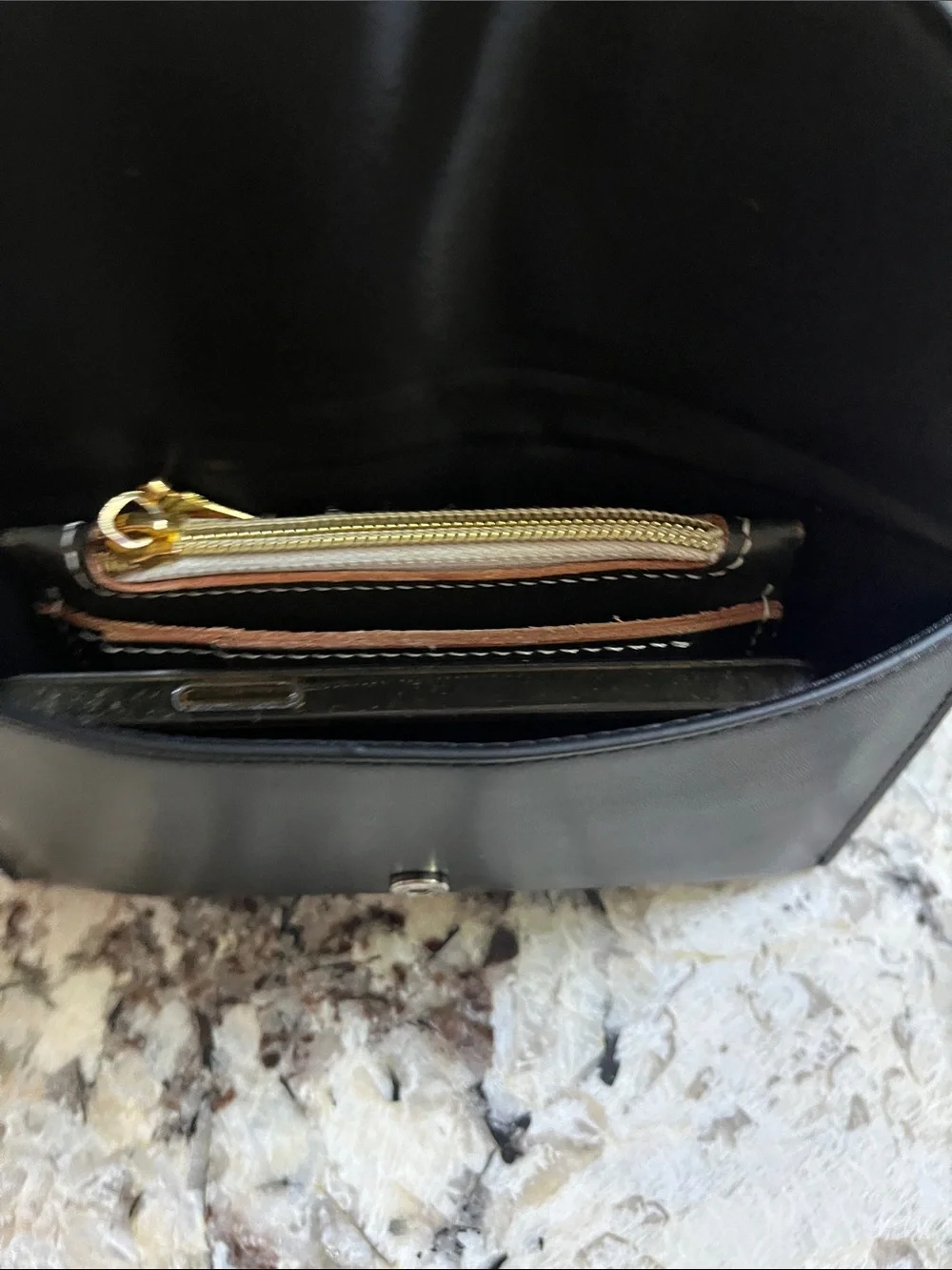 Open Edit Black belt bag. Size M